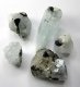 (image for) Good Price Parcel 5 pcs Nice Untreated Aquamarine 128 carat Natural Crystal with Shorl from Skardu Pakistan Purchase Now!