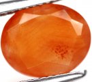 Bra Pris Mycket Vacker Orange Karneol 1,25 carat Oval Fasett Slipning Bra Kvalitet från Afrika Köp Nu!