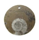 (bild för) Bra Pris Unikt Smycke Fossil Ammonit i Matrix 9,45 gram Polerat Hänge med Ögla från Marocko Köp Nu!