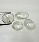 (image for) Good Price Parcel 4 pcs Very Rare Forsterite 7,06 carat Oval/Semi-round Cabochon Collector Stone from Burma Purchase Now!