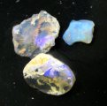 (bild för) Bra Pris Parti 3 st Rå Oslipad Fin Solid Opal 5,93 carat Naturlig Kristall/Bit Bra Lyster & Kvalitet från Lightning Ridge Australien Köp Nu!