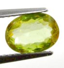 (image for) Good Price Very Beautiful Neon Yellow Green Sphene (Titianite) 1,12 carat Oval Cut Very Fine Quality & Luster from Madagascar Buy Now!