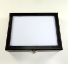 (bild för) Bra Pris Etui för ädelstenssamlingen med låsbart lock i glas. Vit vadderad fyllning, storlek på lådan är 170x130 mm Köp Nu!