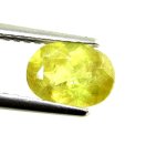 (image for) Good Price Nice Luster Yellowgreen Sphene (Titianite) 0,96 carat Oval Cut Very Good Quality from Madagascar Purchase Now!