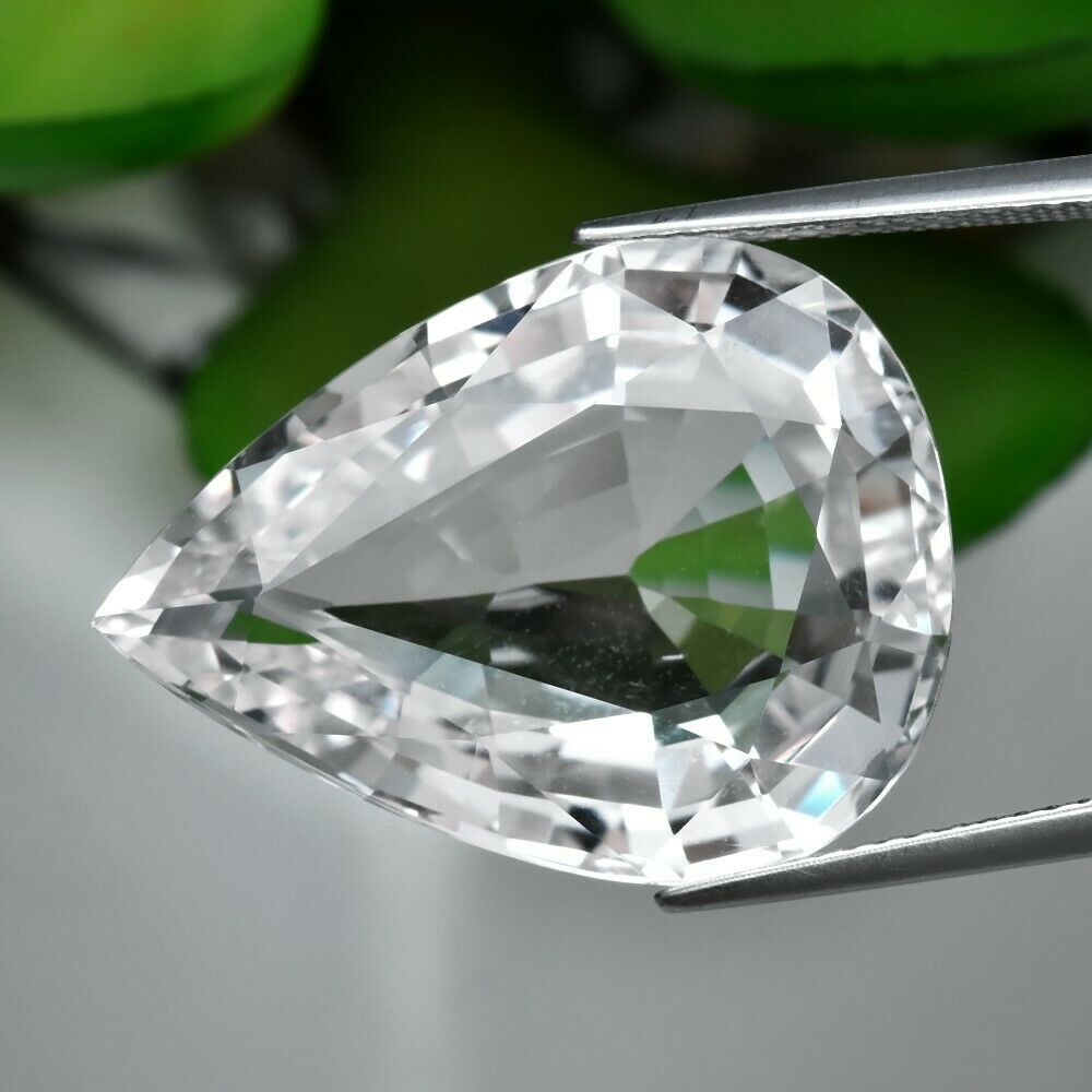 Good Price Certified Beutiful Untreated Goshenite (White Beryl) 20,30 carat  Pear Cut fr Madagascar Purchase Now!