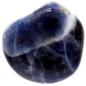 Bra Pris Mycket Fin Kvalitet Polerad Trumlad Sodalit 6-8 gram Härlig Blå med Fint Mönster från Afrika köp Nu!