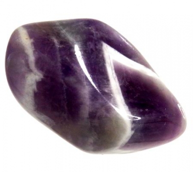 Bra Pris Mycket Fin Trumlad Polerad Naturlig Kvartsbandad Ametist 6-8 gram Bra Lyster och Färg Köp Nu!