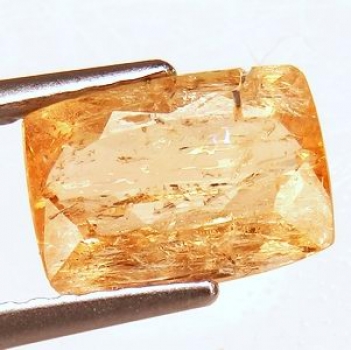 Bra Pris Sällsynt Äkta Obehandlad Imperial Orange Topas 1,90 carat Kudd Slipad fr Ouro Preto, Minas Gerais, Brazil Köp Nu!