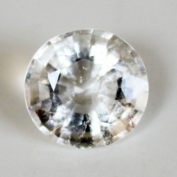 Bra Pris Mycket Sällsynt Pollucit 3,69 carat Rund Slipning Härlig Lyster & Kvalitet Samlarsten från Burma Köp Nu!