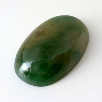 Bra Pris Fin Grön Hydro Grossular Granat 22,52 carat Oval Cabochon Bra Kvalite från Afganistan Köp Nu!