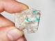 Bra Pris Sällsynt Mycket Fin Mindre Kristaller av Dioptas på Kvarts 12,6 gram Synnerligen Populär Vacker Samlar mineral från Kaokoveld, Namibia Köp Nu!