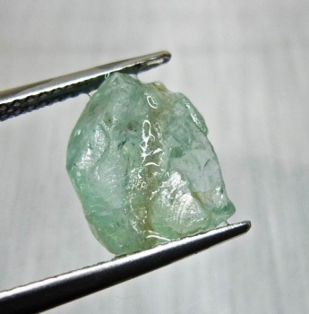 Bra Pris Fin Oslipad Ljus Blågrön Apatit 4,72 carat Transparent Naturlig Kristall fr Madagaskar Köp Nu!
