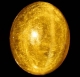 Bra Pris Gröngul Apatit Kattöga 5,66 carat Oval Cabochon Slipning från Madagaskar Köp Nu!