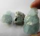 Bra Pris Parti 3 st Fin Obehandlad Akvamarin 196 carat Naturlig Kristall med Shörl från Skardu Pakistan Köp Nu!