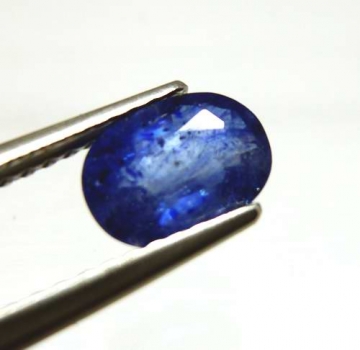 Bra Pris Fin Behandlad Blåklintsblå Safir 1,46 carat Oval Slipning fr Madagascar Köp Nu!
