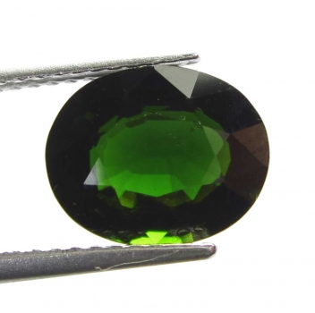 Bra Pris Stor Mycket Sällsynt Mörkgrön Krom Turmalin 2,74 carat Oval Slipning Bra Kvalitet från Mozambique Köp Nu!