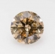 Bra Pris Topp lystrande Naturlig Fancy Brun Diamant 0,30 carat Brilliant Slipning 4,25 mm Kvalitet SI Köp Nu!