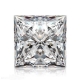 Bra Pris Certifierad Top Wesselton (G) Vit Diamant 0,70 carat Prinsess Slipning Topp Kvalitet VVS Köp Nu!