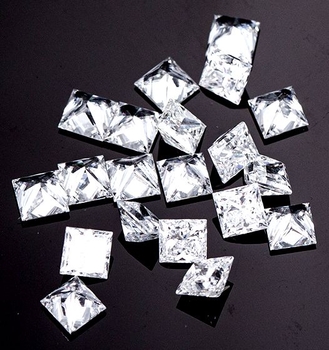 Bra Pris Parti Top Wesselton Vit (G) Diamant Tot. 1,00 carat Kalibrerad 0,08 ct/st  Prinsess 2,4 mm Kvalitet VS Köp Nu!