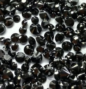 Bra Pris Parti Naturlig Svart Diamant Tot. 1,00 carat Kalibrerad 0,10 ct/st Brilliant 2,80 mm Kvalitet SI Köp Nu!