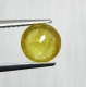 Bra Pris Topp Lyster Gulgrön Sphene (Titianit) 0,58 carat Rund Slipad Mycket Fin Kvalitet från Madagaskar Köp Nu!