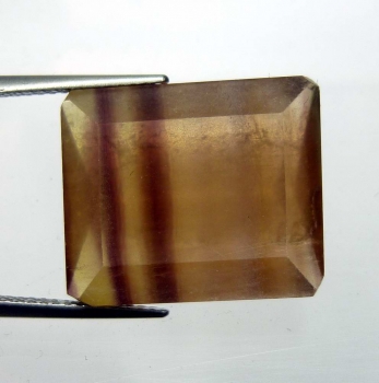 Bra Pris Fin Flerfärgad Randig Flourit 27,27 carat Oktagon Slipning från Argentina Köp Nu!