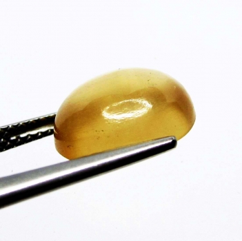 Good Price Very Unusual Orange Calcite 3,87 carat Oval  Cabochon Beutiful Colour from Africa Purchase Now!
