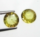 Bra Pris Parti 2 st Lystrande Gulgrön Sphene (Titianit) 1,43 carat Rund Slipad Mycket Fin Kvalitet från Madagaskar Köp Nu!