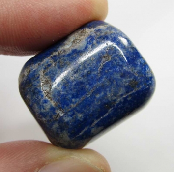 Bra Pris Mycket fin Lapis Lazuli 25,40 gram trumlad Skarp Blå Färg från Afganistan Köp Nu!