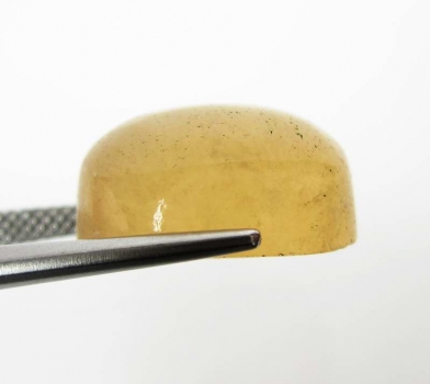 Bra Pris Mycket Ovanlig Orange Kalcit 12,83 carat Oval Cabochon Vacker Färg från Afrika Köp Nu!