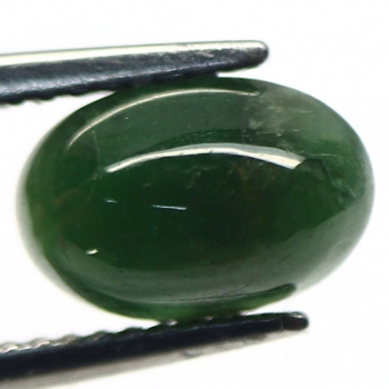 Bra Pris Grön Apatit Kattöga 2,55 carat Oval Cabochon Slipning från Madagaskar Köp Nu!