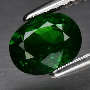Bra Pris Vackert Intensiv Djup Grön Tsavorit 0,93 carat Oval Slipning Härlig Lyster Fin Kvalitet fr Tanzania Köp Nu!