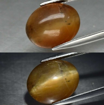 Bra Pris Mycket Fin Afrikanskt Opal Kattöga 7,16 carat Oval Cabochon Slipning Skarpt Öga Köp Nu!