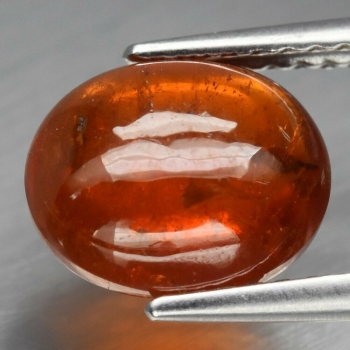 Bra Pris Sällsynt Orange Spessartit Granat 3,54 carat Oval Cabochon Slipning Bra Lyster från Namibia Köp Nu!