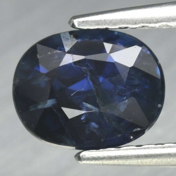 Bra Pris Obehandlad Sällsynt Vacker Djup Blå Safir 1,13 carat Oval Slipning från Madagaskar Köp Nu!