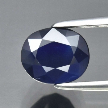 Bra Pris Obehandlad Sällsynt Vacker Djup Blå Safir 1,68 carat Oval Slipning från Nigeria Köp Nu!