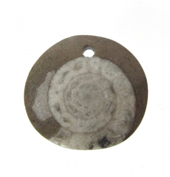 Bra Pris Unikt Smycke Fossil Ammonit i Matrix 5,25 gram Polerat Hänge med Hål från Marocko Köp Nu!