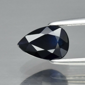Bra Pris  Fin Kvalitet Djup Blå Safir 0,89 carat Dropp Slipning Härlig Färg&Lyster fr Australien Köp Nu!