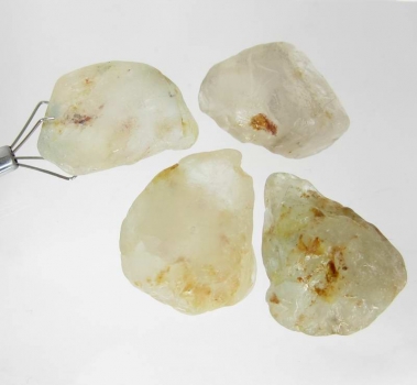 Bra Pris Parti 4 st Fin Kvalitet Rå&Oslipad Topas 206 carat Naturlig Kristall Fluvialt Matrial från Brasilien Köp Nu!
