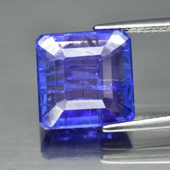 Bra Pris Stor Fin Intensiv Violett Blå Tanzanit 7,15 carat Oktagon Fin Lyster & SI Kvalitet fr Tanzania Köp Nu!