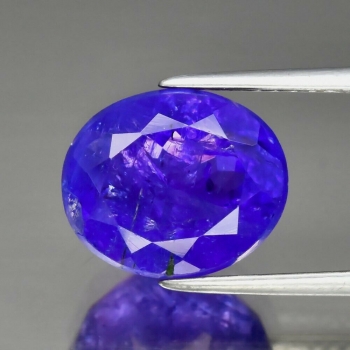 Bra Pris Stor Fin Intensiv Violett Blå Tanzanit 5,83 carat Oval Fin Lyster & SI Kvalitet fr Tanzania Köp Nu!