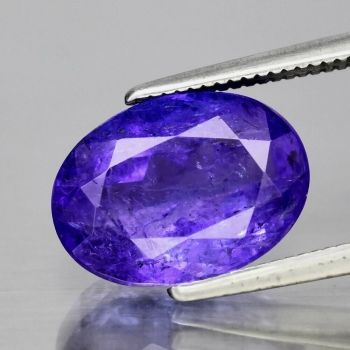 Good Price Big Nice Vivid Violet Blue Tanzanite 4,80 carat Oval Nice Luster & SI Quality fr Tanzania Purchase Now!