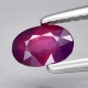 Bra Pris Certifierad Obehandlad Sällsynt Vacker Purpur Röd Rubin 0,72 carat Oval Slipad Fin Lyster från Tanga Tanzania Köp Nu!