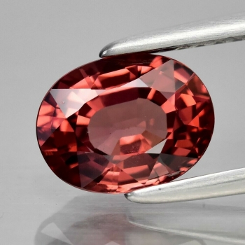 Bra Pris Mycket Sällsynt Rosaaktigt Orange Malaya Granat 1,62 carat Oval Slipning Topp Kvalitet&Lyster från Tanzania Köp Nu!