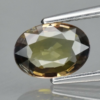 Bra Pris Mycket Sällsynt Grön Gul Zoisit 0,88 carat Oval Slipad Härlig Lyster & Bra Kvalite från Tanzania Köp Nu!