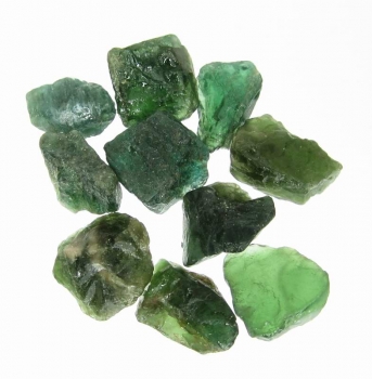 Bra Pris Parti 10 st Fin Rå Oslipad Grön Apatit 73,25 carat Naturlig Kristall från Madagaskar Köp Nu!