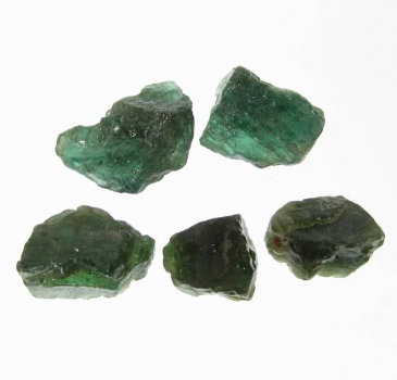 Bra Pris Parti 5 st Fin Rå Oslipad Grön Apatit 44,25 carat Naturlig Kristall från Madagaskar Köp Nu!
