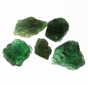 Bra Pris Parti 5 st Fin Rå Oslipad Grön Apatit 47,75 carat Naturlig Kristall från Madagaskar Köp Nu!