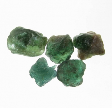 Bra Pris Parti 5 st Fin Rå Oslipad Grön Apatit 35,25 carat Naturlig Kristall från Madagaskar Köp Nu!
