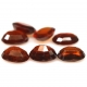 Bra Pris Parti 7 st Mycket Vacker Hessonit Granat 9,89 carat Oval Slipning Härlig Färg från Sri Lanka Köp Nu!